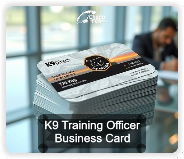 K9 Training Officer business card design sample
