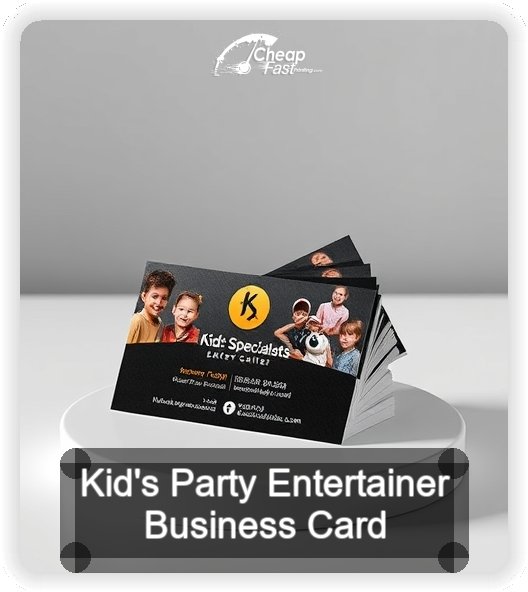 Kid S Party Entertainer business card design sample
