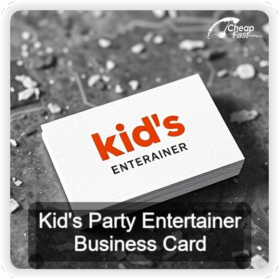 Kid S Party Entertainer business card design sample