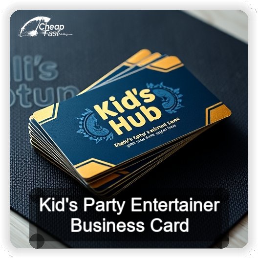 Kid S Party Entertainer business card design sample