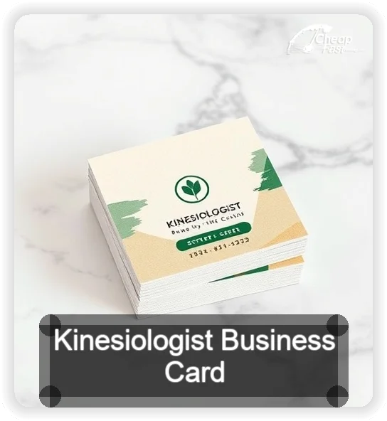 Kinesiologist business card design sample