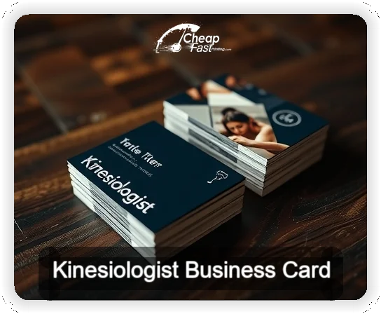 Kinesiologist business card design sample