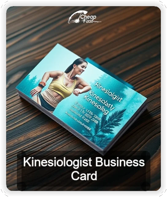Kinesiologist business card design sample