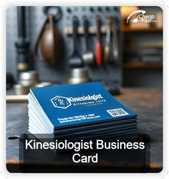 Kinesiologist business card design sample