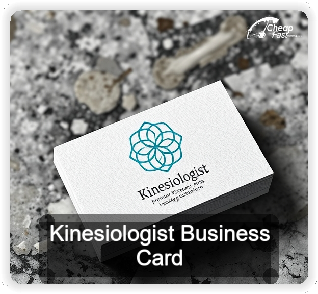 Kinesiologist business card design sample