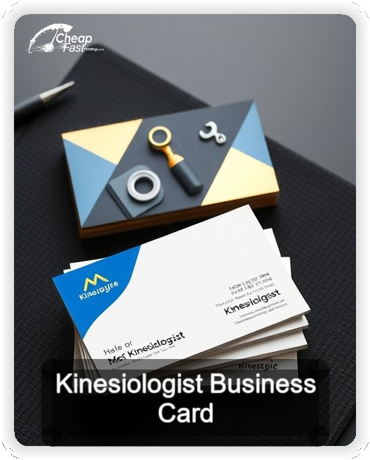 Kinesiologist business card design sample