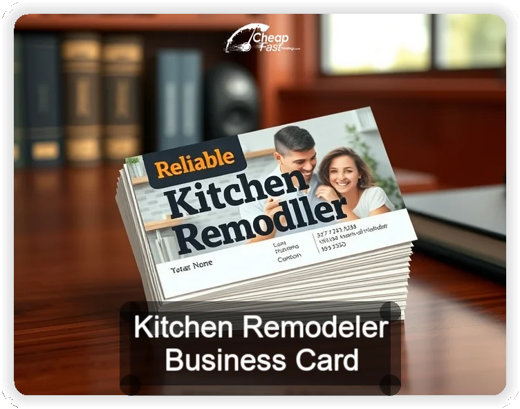 Kitchen Remodeler business card design sample