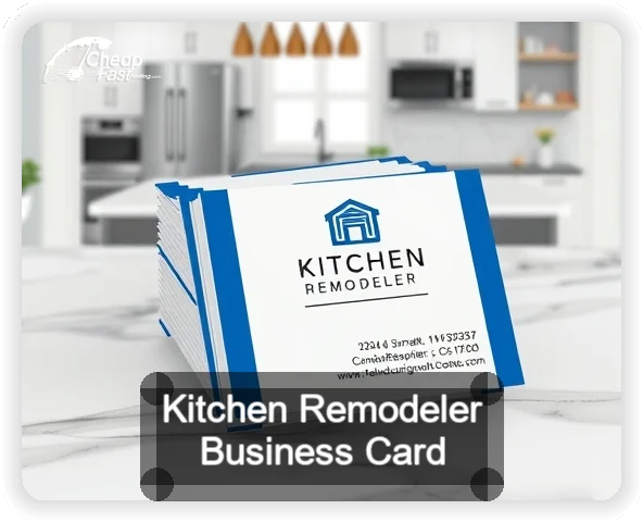 Kitchen Remodeler business card design sample