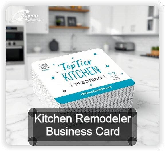 Kitchen Remodeler business card design sample