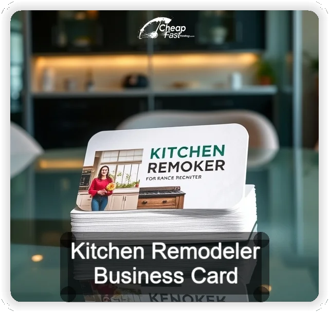Kitchen Remodeler business card design sample
