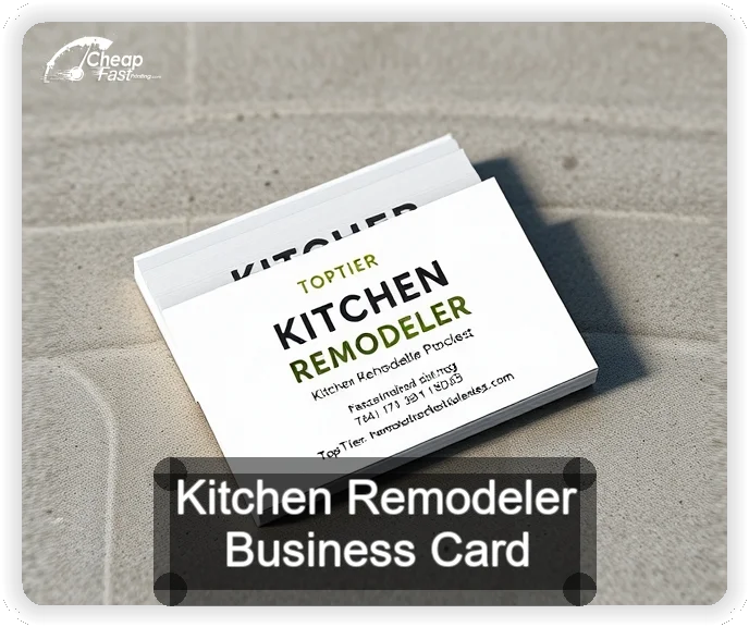 Kitchen Remodeler business card design sample