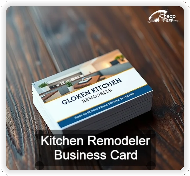 Kitchen Remodeler business card design sample