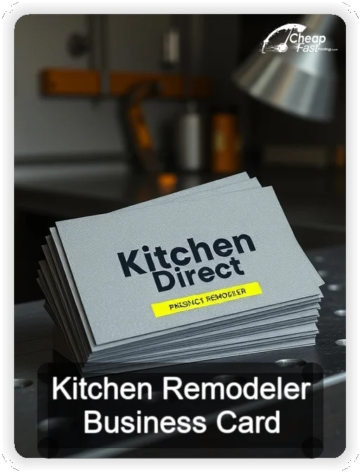 Kitchen Remodeler business card design sample