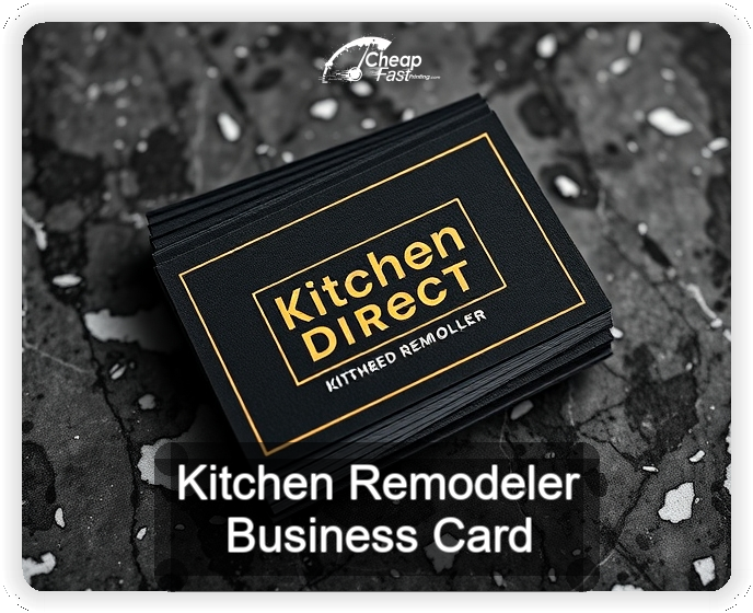 Kitchen Remodeler business card design sample