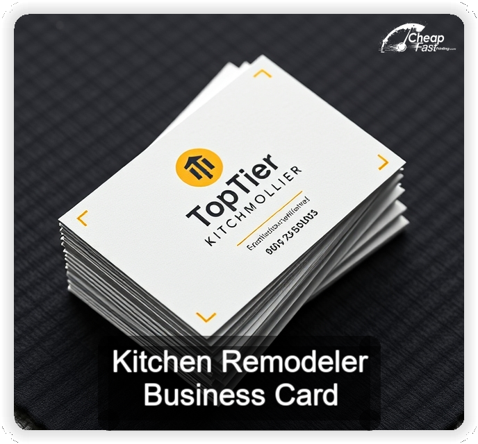 Kitchen Remodeler business card design sample