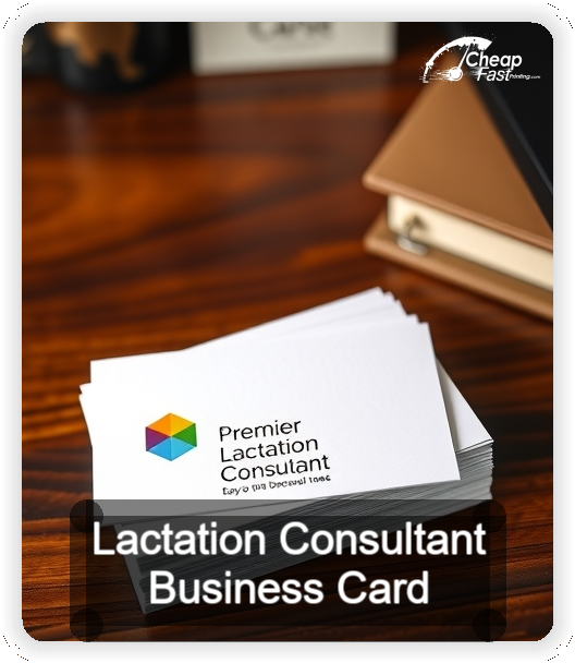 Lactation Consultant business card design sample