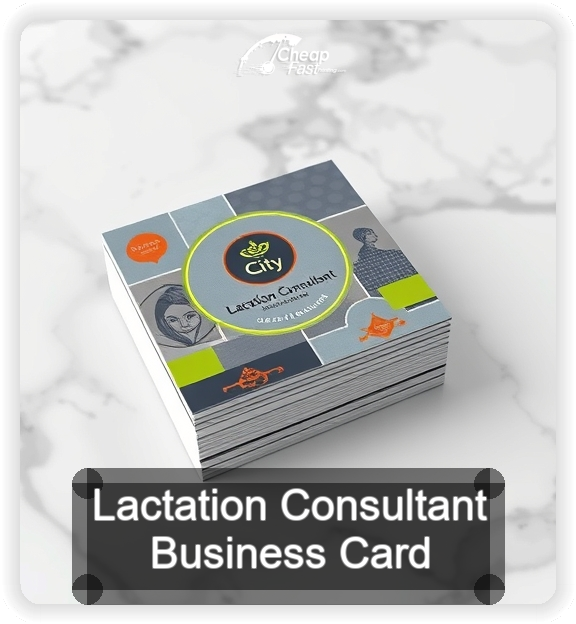 Lactation Consultant business card design sample
