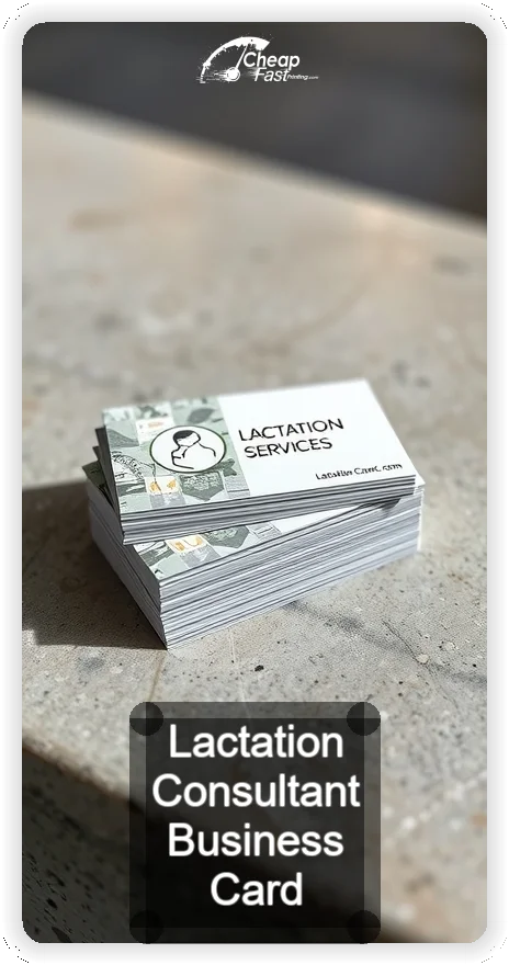 Lactation Consultant business card design sample