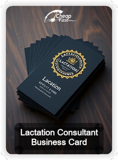 Lactation Consultant business card design sample
