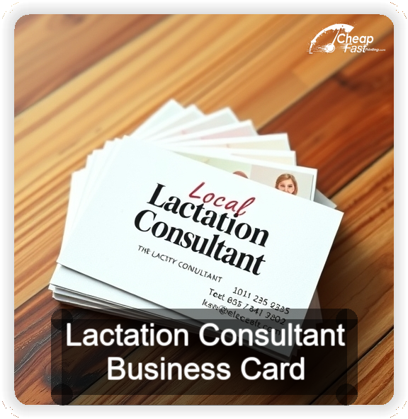 Lactation Consultant business card design sample