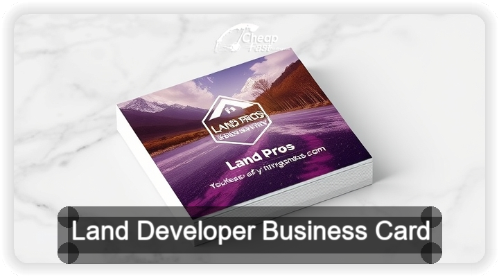 Land Developer business card design sample