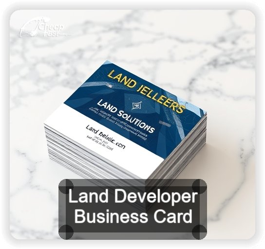 Land Developer business card design sample