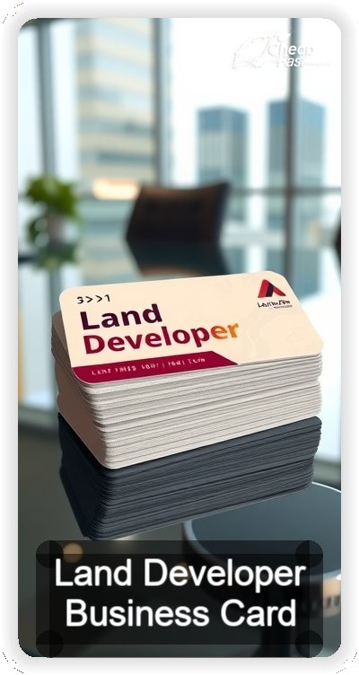 Land Developer business card design sample