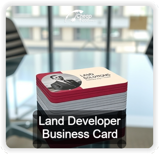 Land Developer business card design sample