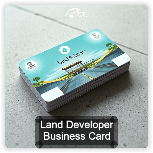 Land Developer business card design sample