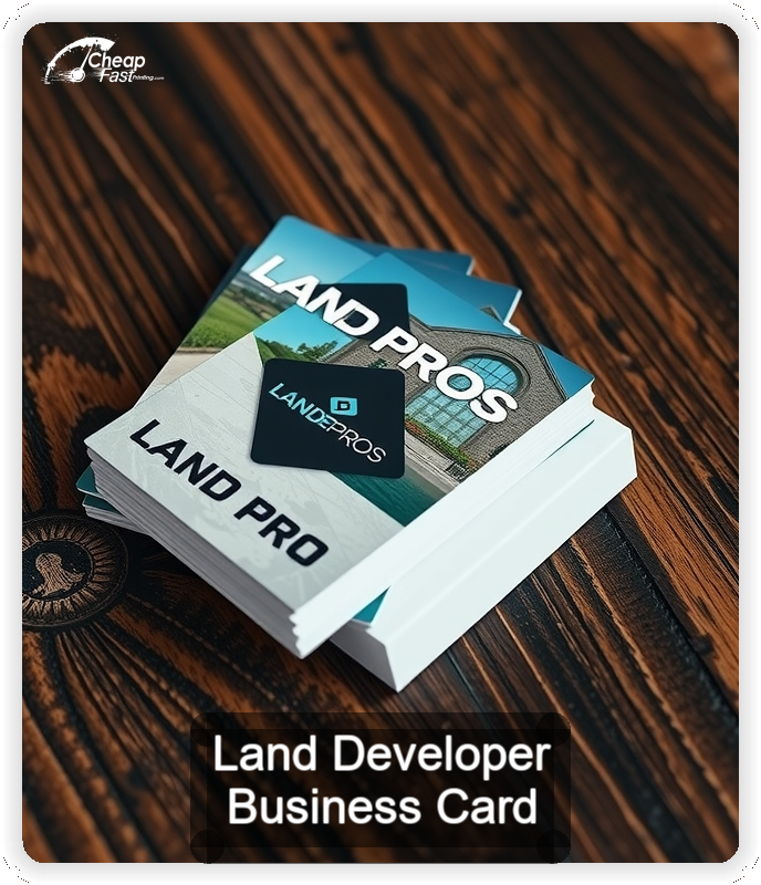 Land Developer business card design sample