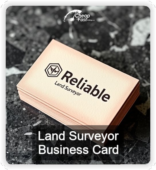 Land Surveyor business card design sample