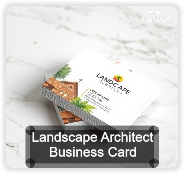 Landscape Architect business card design sample
