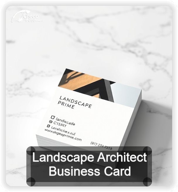 Landscape Architect business card design sample