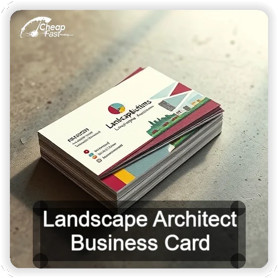 Landscape Architect business card design sample