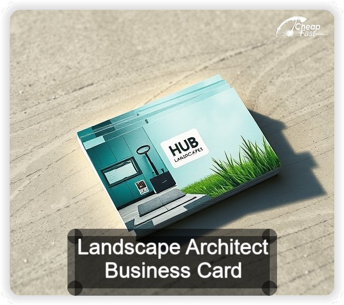 Landscape Architect business card design sample