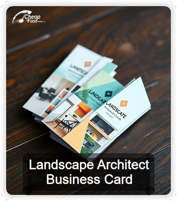 Landscape Architect business card design sample