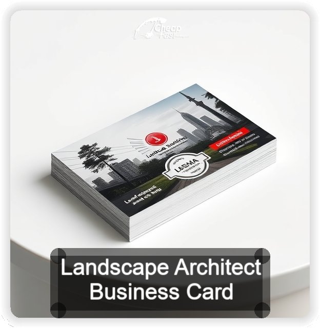 Landscape Architect business card design sample