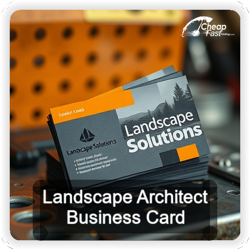 Landscape Architect business card design sample