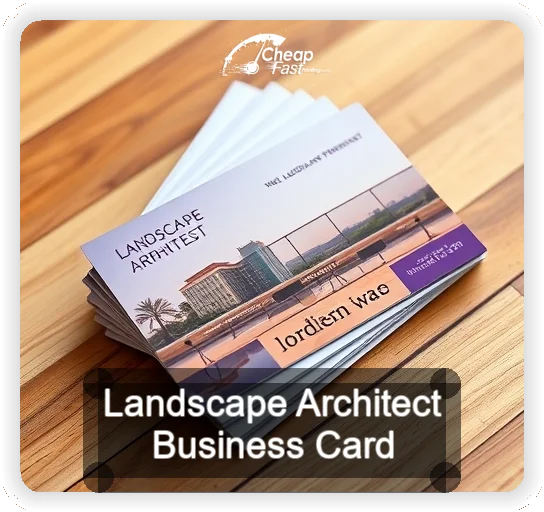 Landscape Architect business card design sample