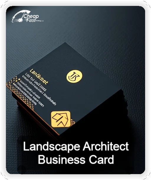 Landscape Architect business card design sample