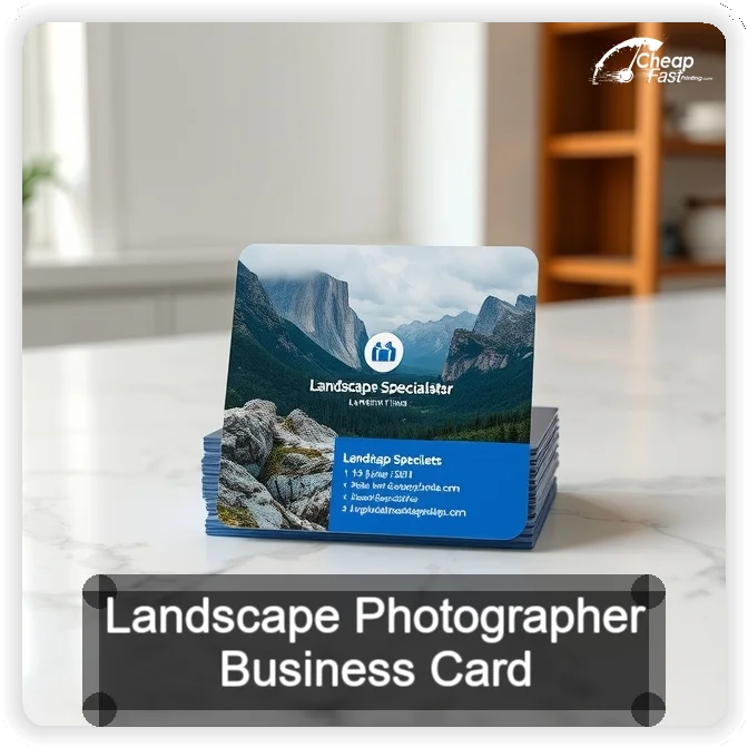 Landscape Photographer business card design sample