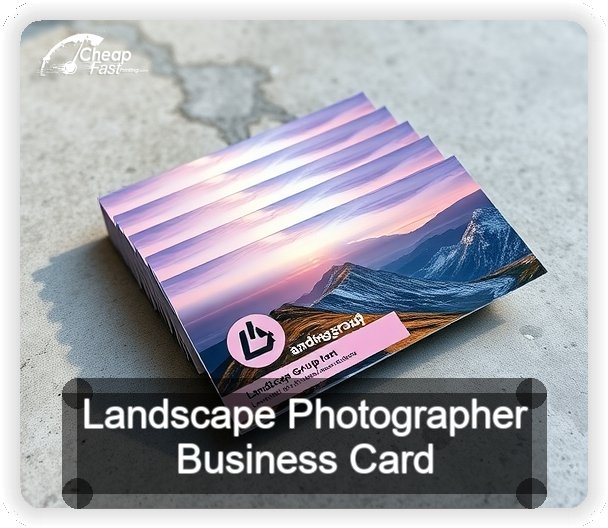 Landscape Photographer business card design sample