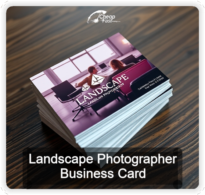 Landscape Photographer business card design sample