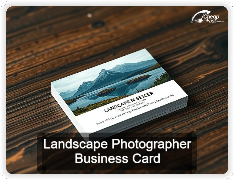 Landscape Photographer business card design sample