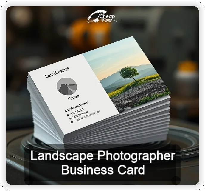 Landscape Photographer business card design sample