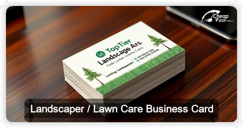 Landscaper Lawn Care business card design sample