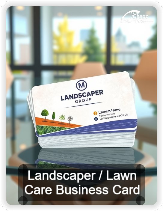Landscaper Lawn Care business card design sample