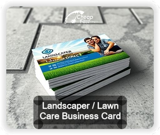 Landscaper Lawn Care business card design sample