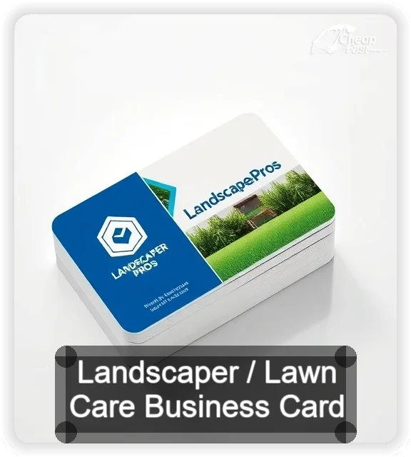 Landscaper Lawn Care business card design sample