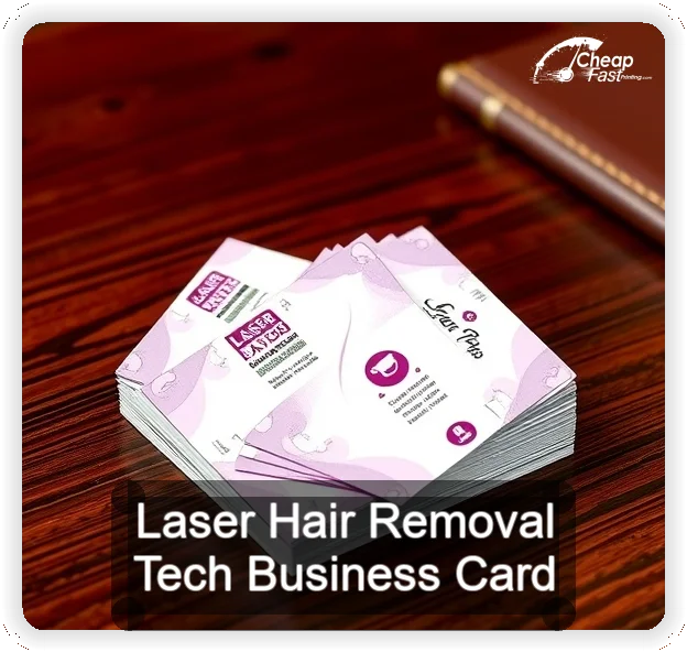 Laser Hair Removal Tech business card design sample